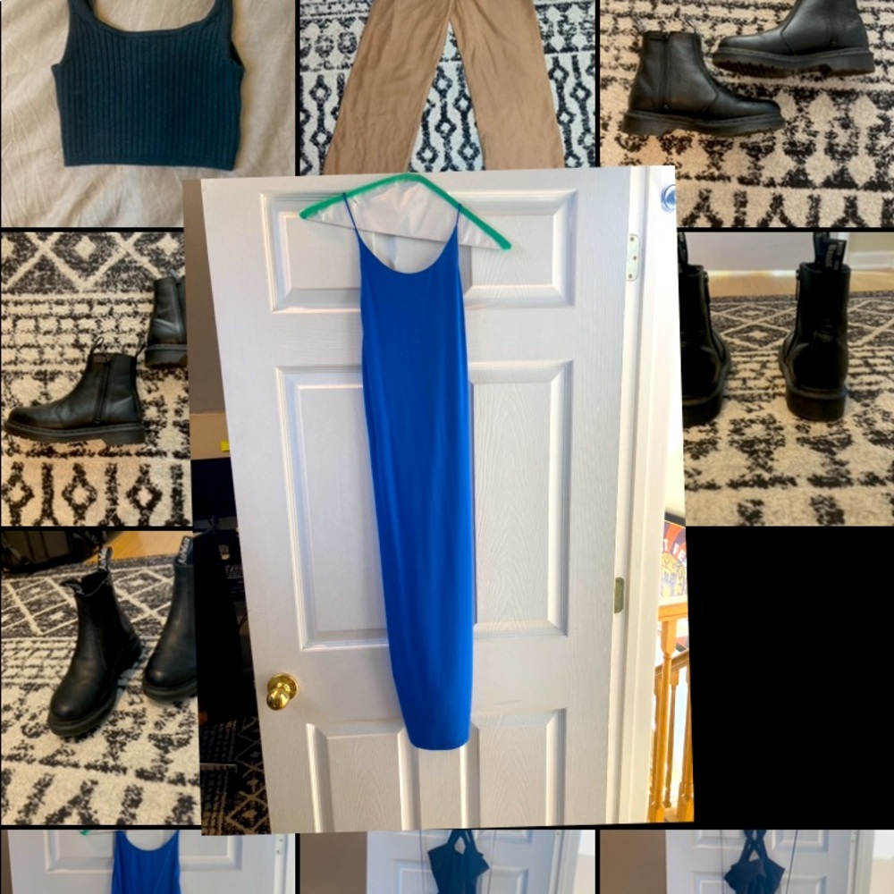 Alice & Olivia Blue Midi Dress US M